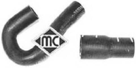 Патрубок радиатора Metalcaucho 08891