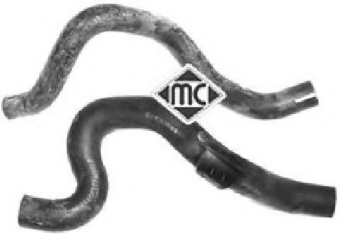 Патрубок радиатора Metalcaucho 08921