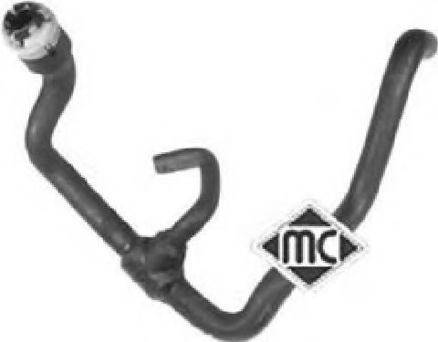 Патрубок радиатора Metalcaucho 09112