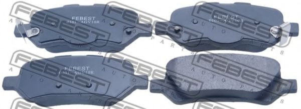 Тормозные колодки FEBEST 0101-AGV10R
