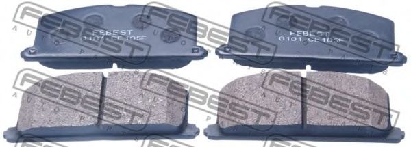 Тормозные колодки FEBEST 0101-CE105F