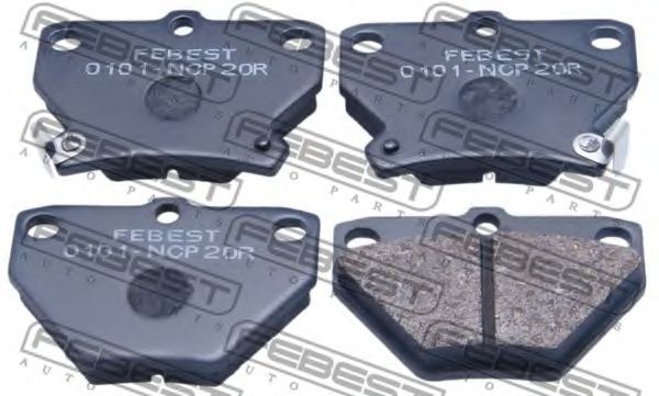 Тормозные колодки FEBEST 0101-NCP20R