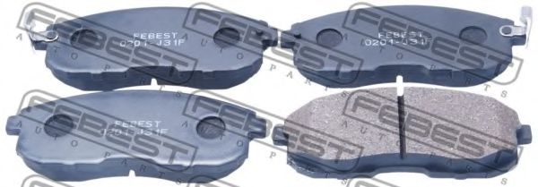 Тормозные колодки FEBEST 0201-J31F
