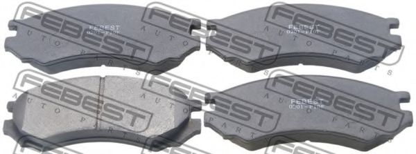 Тормозные колодки FEBEST 0201-P10F