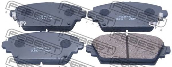 Тормозные колодки FEBEST 0301-CMF