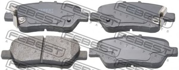 Тормозные колодки FEBEST 0301-RB2R