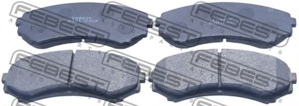 Тормозные колодки FEBEST 0401-V75F
