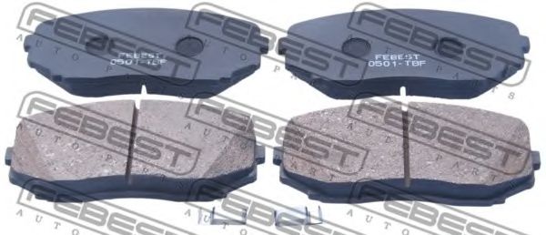 Тормозные колодки FEBEST 0501-TBF