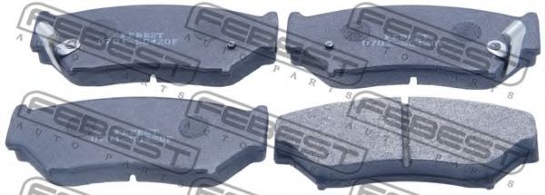 Тормозные колодки FEBEST 0701-SQ420F