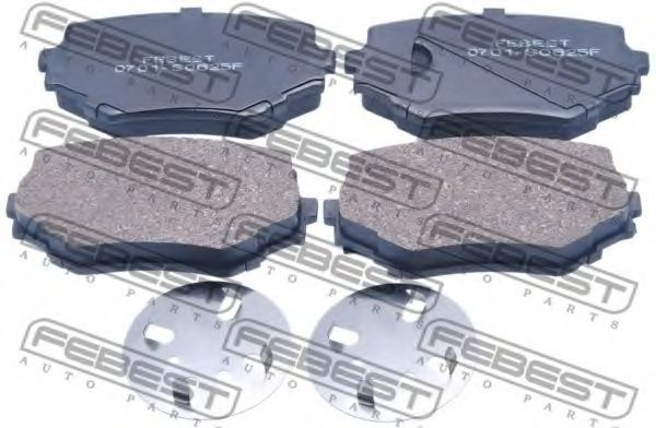 Тормозные колодки FEBEST 0701-SQ625F