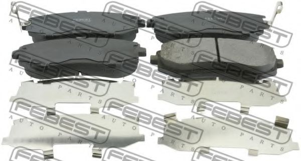 Тормозные колодки FEBEST 0801-G12F