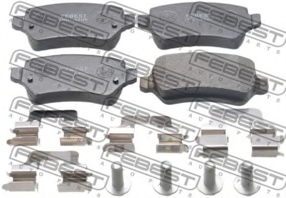 Тормозные колодки FEBEST 1801-ASHR