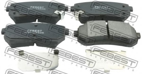 Тормозные колодки FEBEST 2201-CEEDR