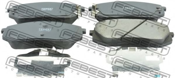 Тормозные колодки FEBEST 2201-FQF