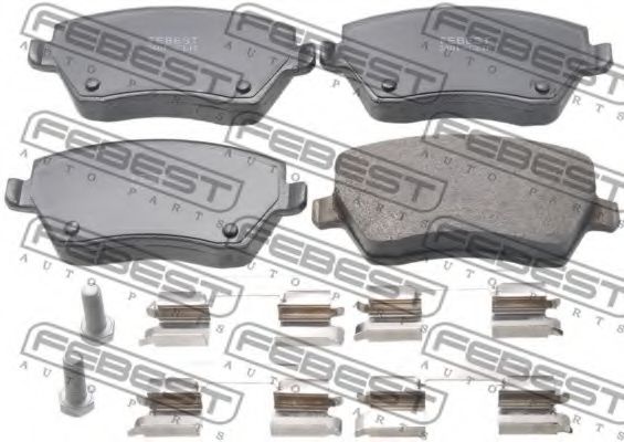 Тормозные колодки FEBEST 2401-CLIF