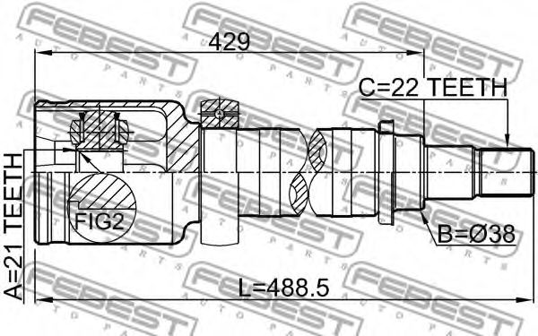 ШРУС FEBEST 2111-FUSATRH ШРУС FEBEST 2111-FUSATRH