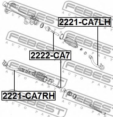 Наконечник рулевой тяги FEBEST 2221-CA7LH Наконечник рулевой тяги FEBEST 2221-CA7LH