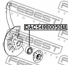 Подшипник ступицы FEBEST DAC54980050M Подшипник ступицы FEBEST DAC54980050M
