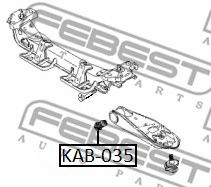 Сайлентблок рычага FEBEST KAB-035 Сайлентблок рычага FEBEST KAB-035