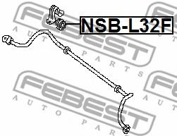 Втулка стабилизатора FEBEST NSB-L32F Втулка стабилизатора FEBEST NSB-L32F