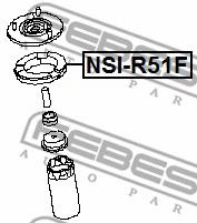 Тарелка пружины FEBEST NSI-R51F Тарелка пружины FEBEST NSI-R51F