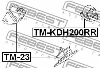 Подушка двигателя FEBEST TM-KDH200RR Подушка двигателя FEBEST TM-KDH200RR