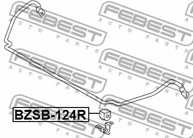 Втулка стабилизатора FEBEST BZSB-124R Втулка стабилизатора FEBEST BZSB-124R