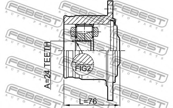 ШРУС FEBEST 0111-ACA20R ШРУС FEBEST 0111-ACA20R