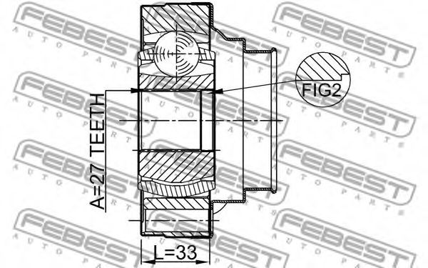 ШРУС FEBEST 0111-ACU10 ШРУС FEBEST 0111-ACU10