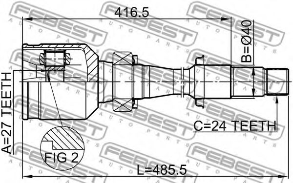 ШРУС FEBEST 0111-MCV30RH ШРУС FEBEST 0111-MCV30RH