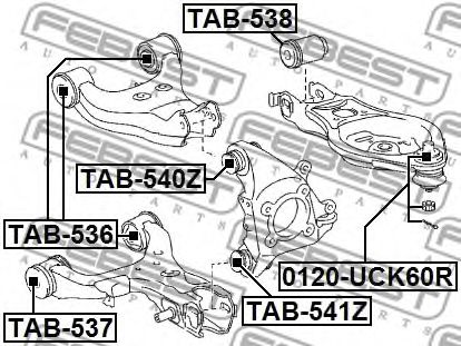 Шаровая опора FEBEST 0120-UCK60R Шаровая опора FEBEST 0120-UCK60R