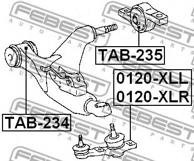 Шаровая опора FEBEST 0120-XLR Шаровая опора FEBEST 0120-XLR