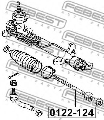 Рулевая тяга FEBEST 0122-124 Рулевая тяга FEBEST 0122-124