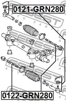 Рулевая тяга FEBEST 0122-GRN280 Рулевая тяга FEBEST 0122-GRN280