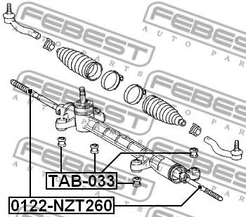 Рулевая тяга FEBEST 0122-NZT260 Рулевая тяга FEBEST 0122-NZT260