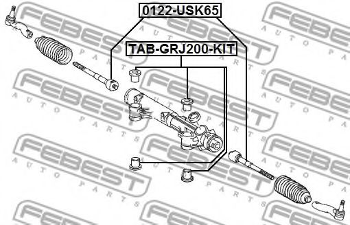 Рулевая тяга FEBEST 0122-USK65 Рулевая тяга FEBEST 0122-USK65