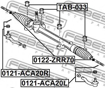 Рулевая тяга FEBEST 0122-ZRR70 Рулевая тяга FEBEST 0122-ZRR70
