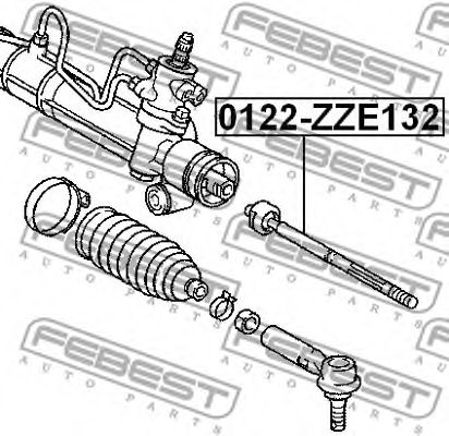 Рулевая тяга FEBEST 0122-ZZE132 Рулевая тяга FEBEST 0122-ZZE132