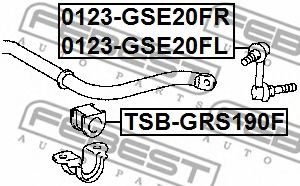 Стойка стабилизатора FEBEST 0123-GSE20FR Стойка стабилизатора FEBEST 0123-GSE20FR