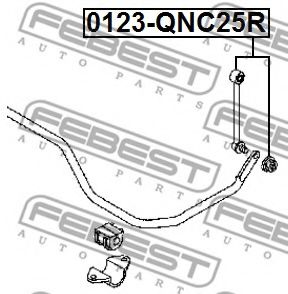 Стойка стабилизатора FEBEST 0123-QNC25R Стойка стабилизатора FEBEST 0123-QNC25R