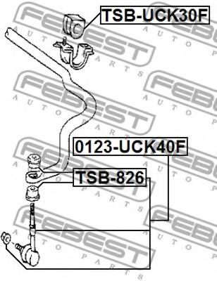 Стойка стабилизатора FEBEST 0123-UCK40F Стойка стабилизатора FEBEST 0123-UCK40F