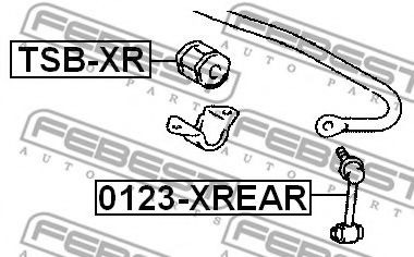 Стойка стабилизатора FEBEST 0123-XREAR Стойка стабилизатора FEBEST 0123-XREAR
