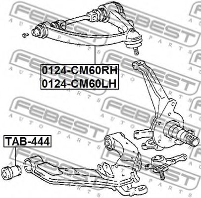 Рычаг подвески FEBEST 0124-CM60RH Рычаг подвески FEBEST 0124-CM60RH
