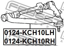 Рычаг подвески FEBEST 0124-KCH10LH Рычаг подвески FEBEST 0124-KCH10LH