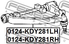 Рычаг подвески FEBEST 0124-KDY281LH Рычаг подвески FEBEST 0124-KDY281LH