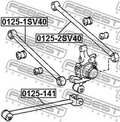 Рычаг подвески FEBEST 0125-1SV40 Рычаг подвески FEBEST 0125-1SV40