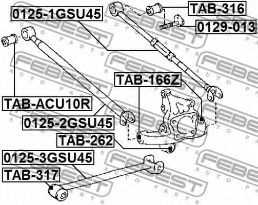 Рычаг подвески FEBEST 0125-2GSU45 Рычаг подвески FEBEST 0125-2GSU45