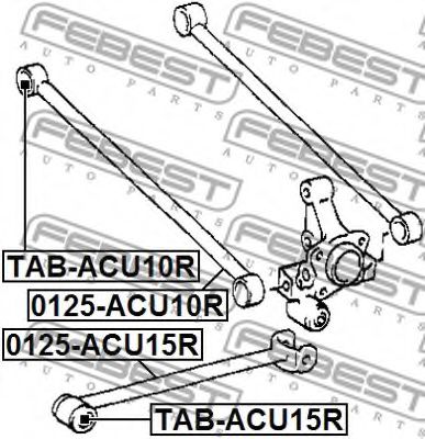 Рычаг подвески FEBEST 0125-ACU10R Рычаг подвески FEBEST 0125-ACU10R