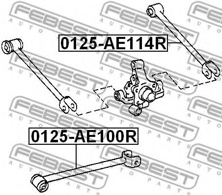 Рычаг подвески FEBEST 0125-AE114R Рычаг подвески FEBEST 0125-AE114R