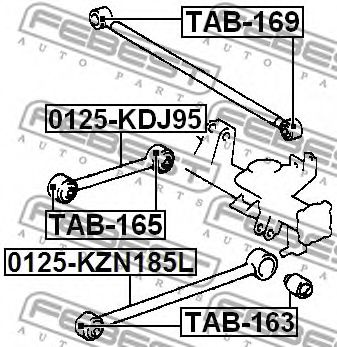 Рычаг подвески FEBEST 0125-KDJ95 Рычаг подвески FEBEST 0125-KDJ95